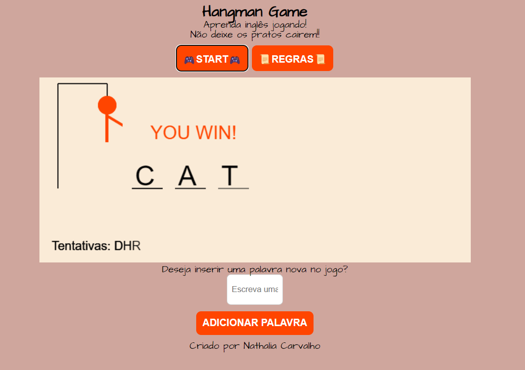 imagem do projeto Hangman Game